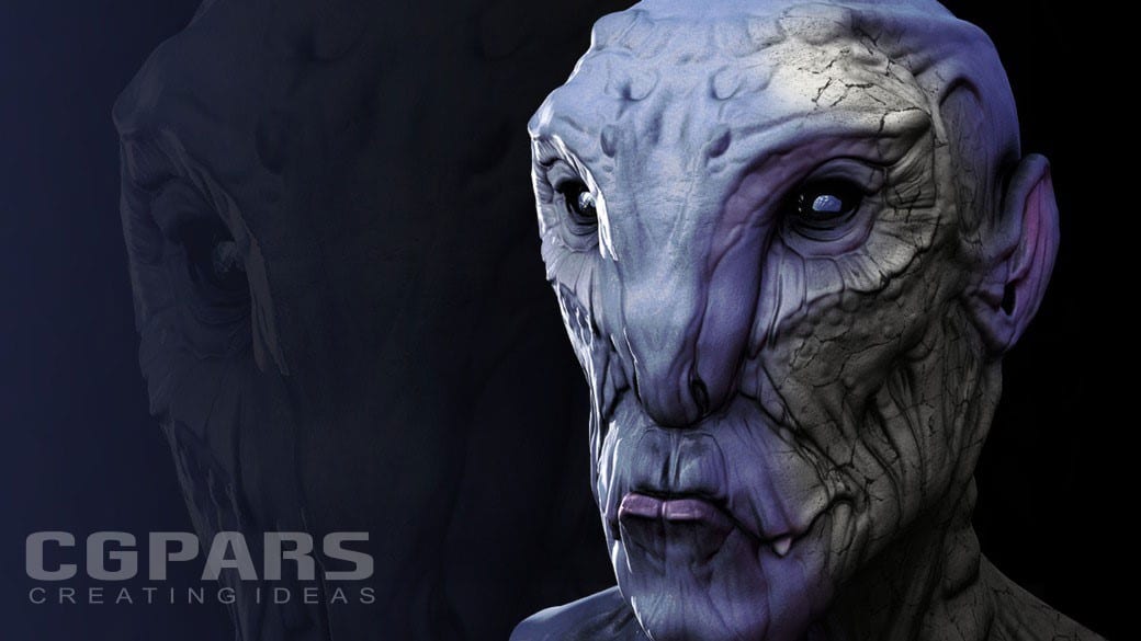 تکسچرینگ کاراکتر تخیلی 2 در MARI