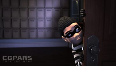 ریگ و انیمیت کاراکتر دزد کارتونی در مایا