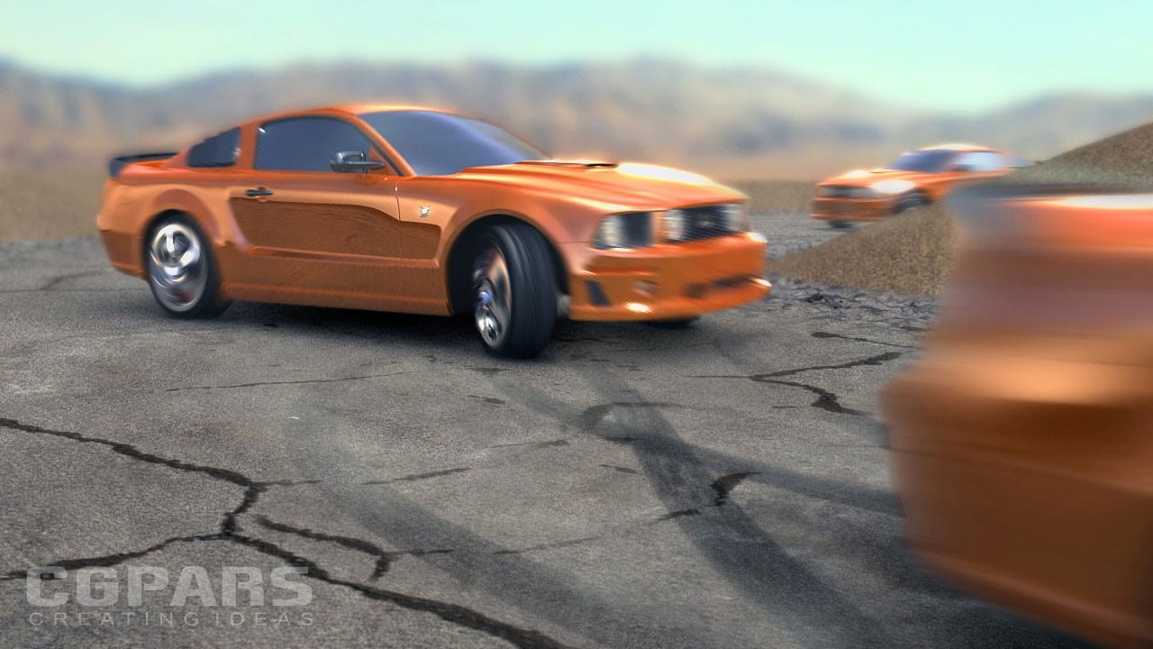 رندرینگ خودرو انیمیت شده در Maya و Nuke