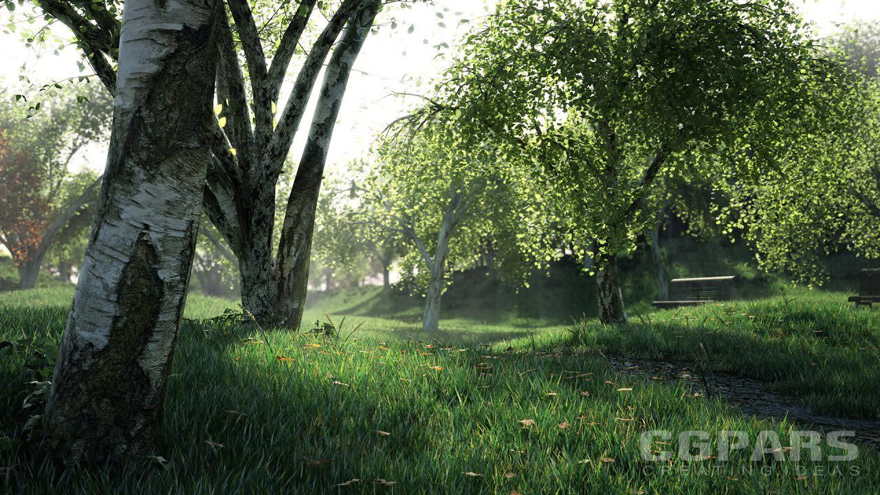 مدلسازی و نقاشی درخت ها در مایا