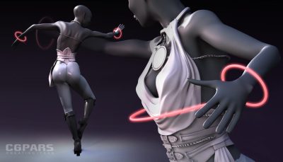 ریگ کاراکتر کارتونی با تأکید بر سیال بودن در مایا