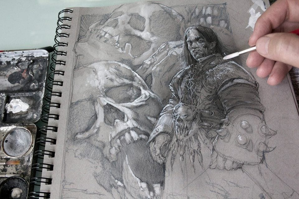 طراحی و نقاشی کاراکتر قاتل مخوف