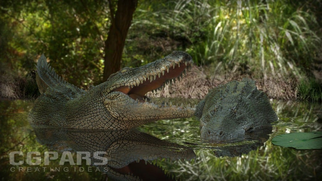 مدلسازی و رندر کاراکتر تمساح در keyshot و zbrush