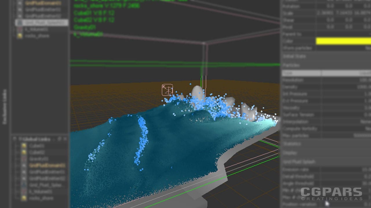 استفاده از سیستم Hybrido در Realflow 5