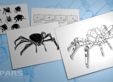 پایپ لاین استوری برد تا انیمیشن عنکبوت رباتیک در مایا
