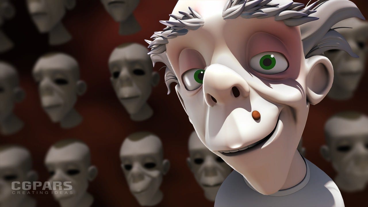 مدلسازی و ریگ حالات مختلف صورت کاراکتر در مایا