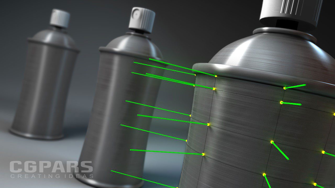 مدل سازی و تنظیمات منوی Normals