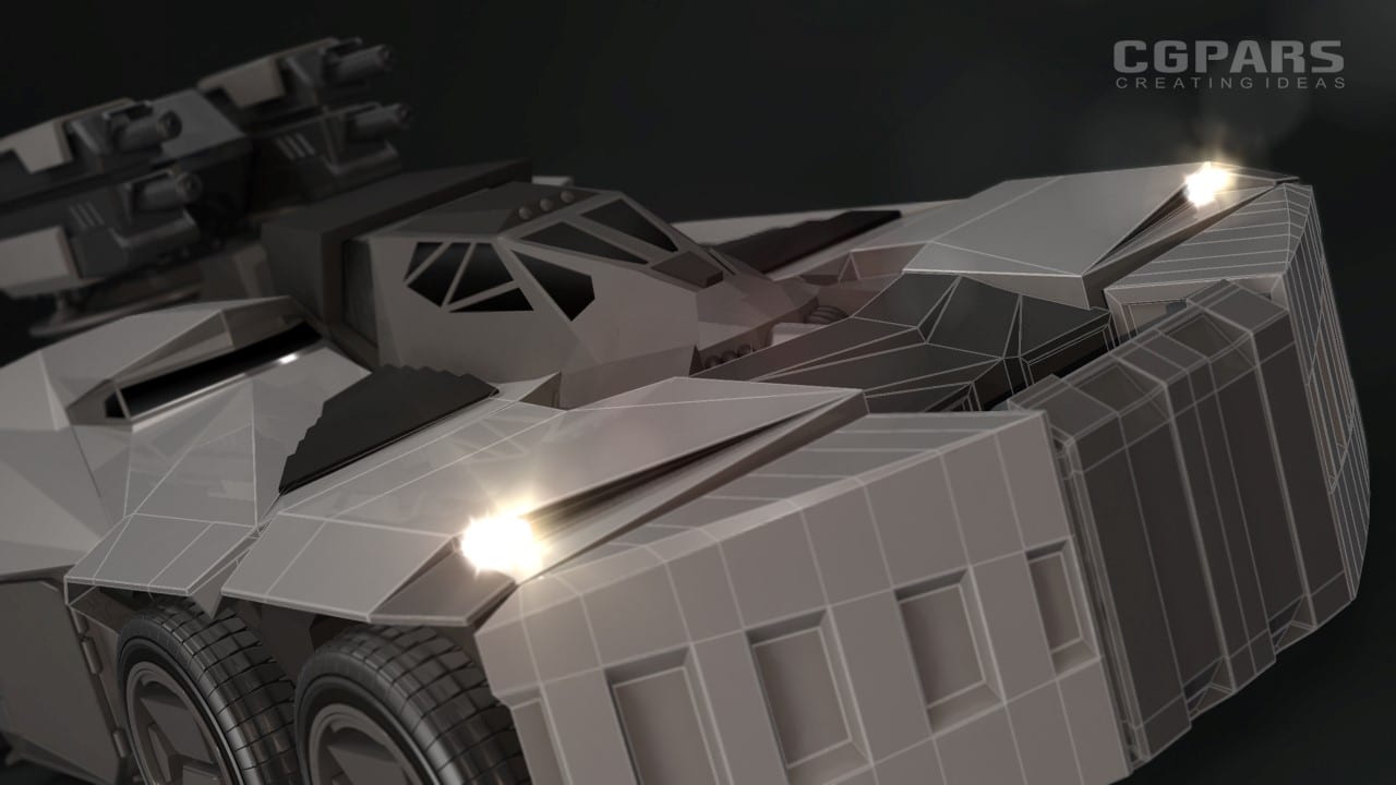 آموزش مدلسازی خودروی زرهی و نظامی در مایا