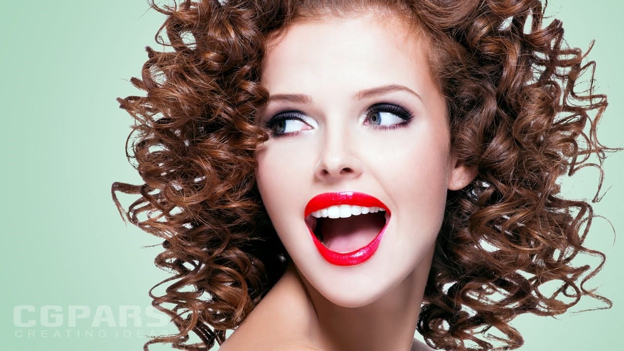 نحوه کوتاه کردن موهای پیچیده در فتوشاپ