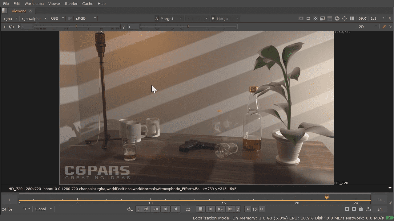 رندرینگ لایه های مختلف در V-ray و Maya