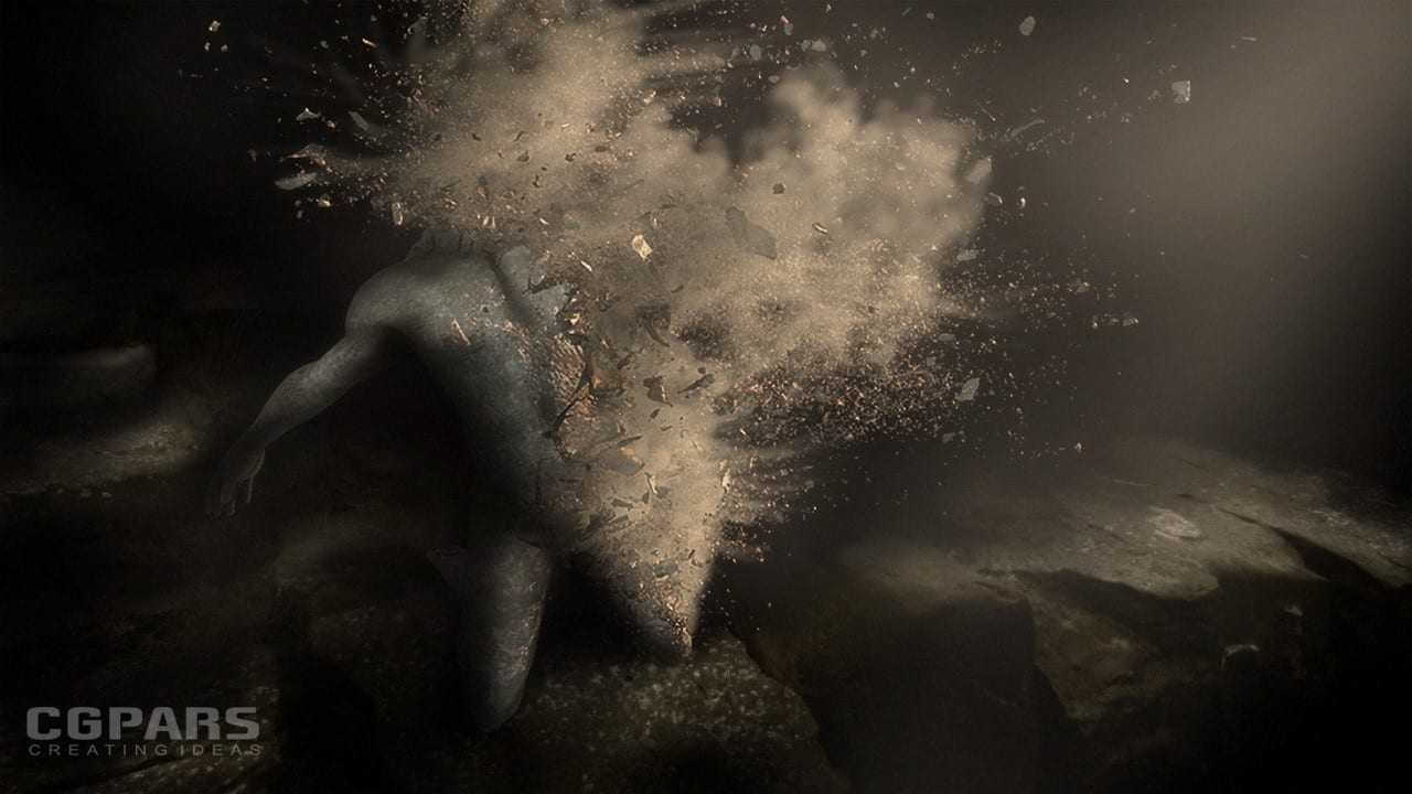 شبیه سازی اثر فروپاشی در مایا