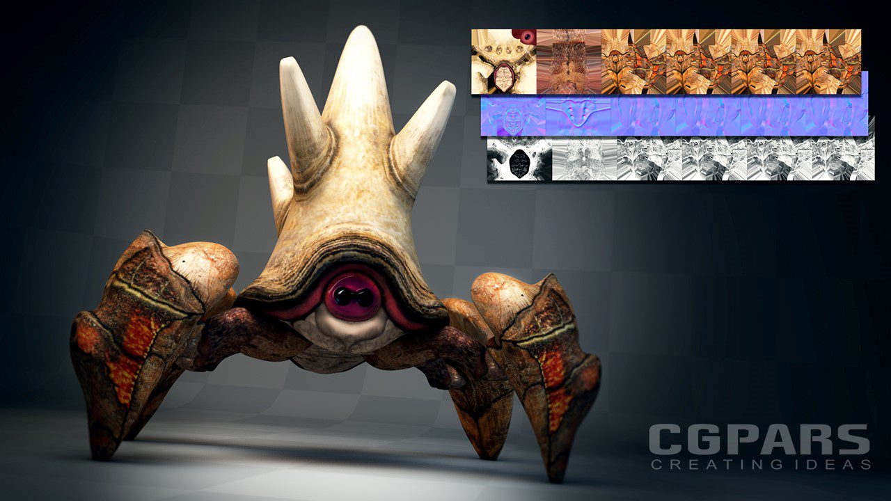 مدلسازی و تکسچرینگ مدل فانتزی در مایا و ماری