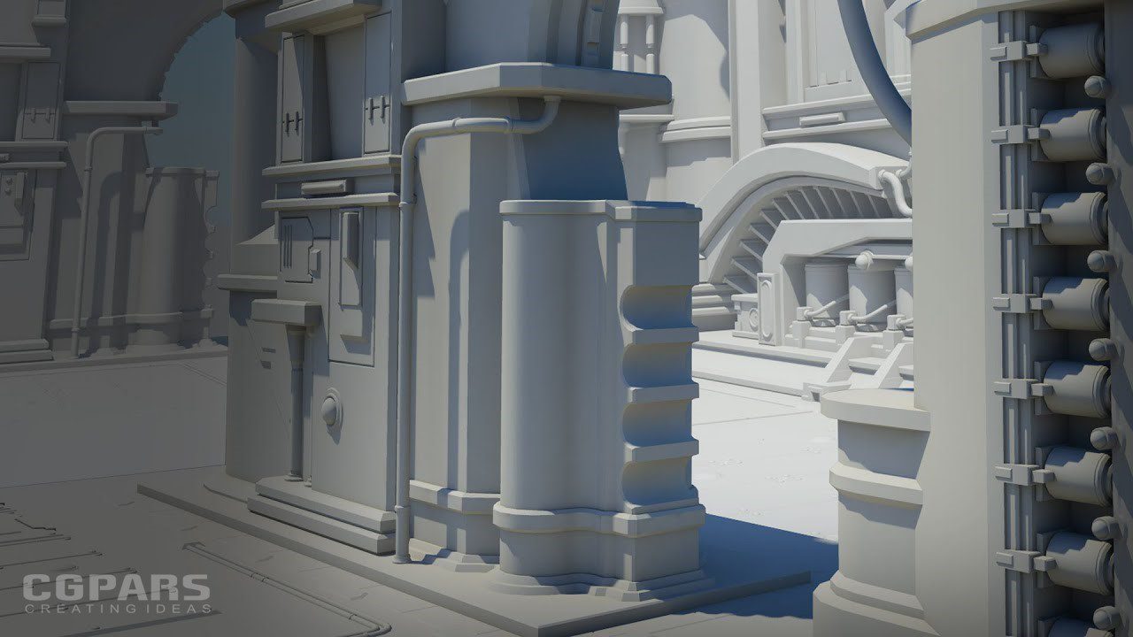 مدل سازی 3 بعدی محیط بیرونی برای تولید بازی در مایا