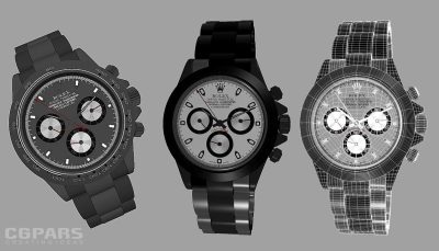 مدلسازی ساعت مچی رولکس در مایا