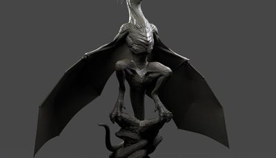 مدلسازی و اسکالپ اژدها در زیبراش