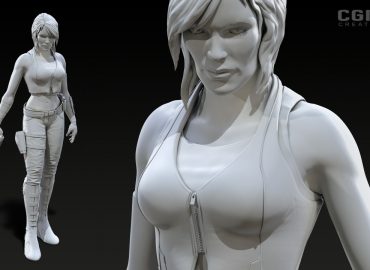 مدلسازی کاراکتر زن قهرمان در ZBrush و Maya