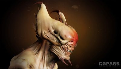 مجسمه سازی کاراکتر ترسناک در ZBrush
