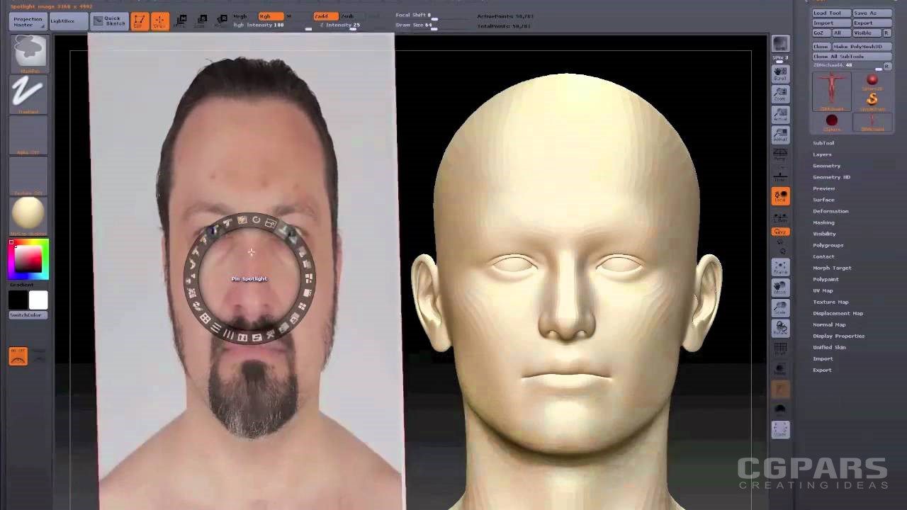 آموزش کار با Spotlight در زیبراش