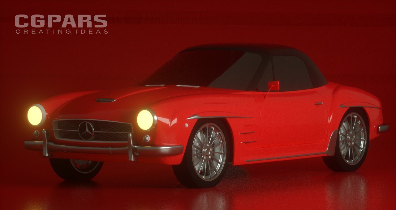 ایجاد بافت، نورپردازی و رندر حرفه ای خودرو