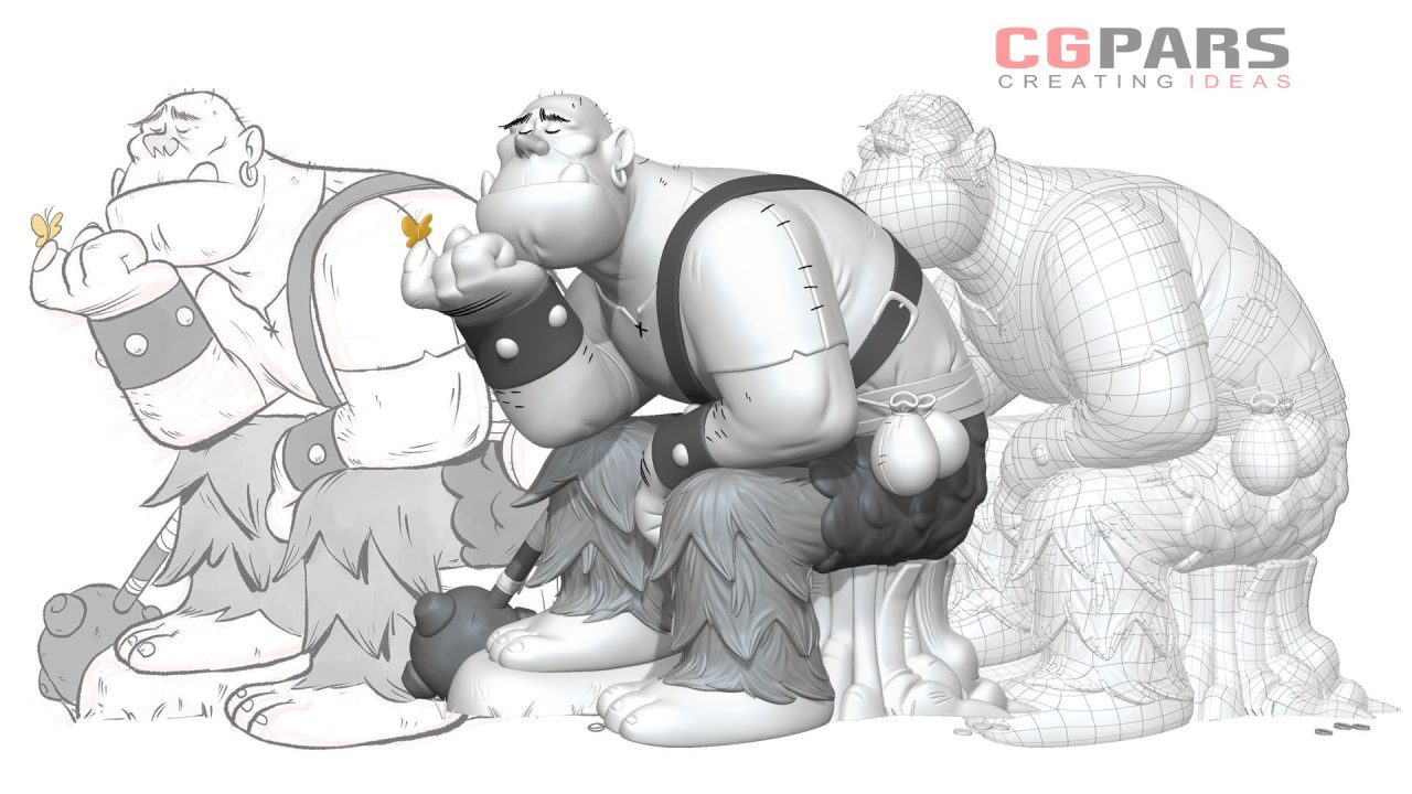 خلق یک کاراکتر سه بعدی با دانیل زنی