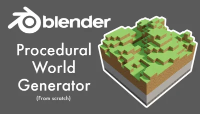 مدلسازی دنیای ماینکرفت با Blender