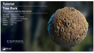 ساخت بافت پوست درخت با Substance Designer