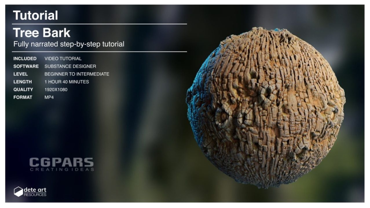 ساخت بافت پوست درخت با Substance Designer