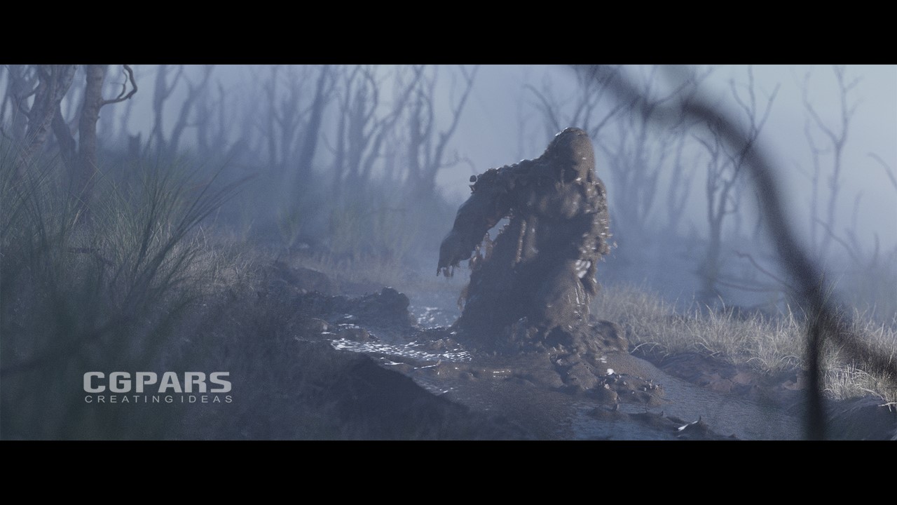 ساخت هیولا باتلاقی و گلی در Houdini