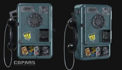  مدل‌سازی سه‌بعدی برای بازی‌ها: ساخت تلفن عمومی در Maya و Substance