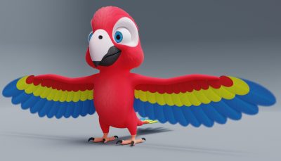 آموزش مدلسازی طوطی سه‌بعدی در Blender