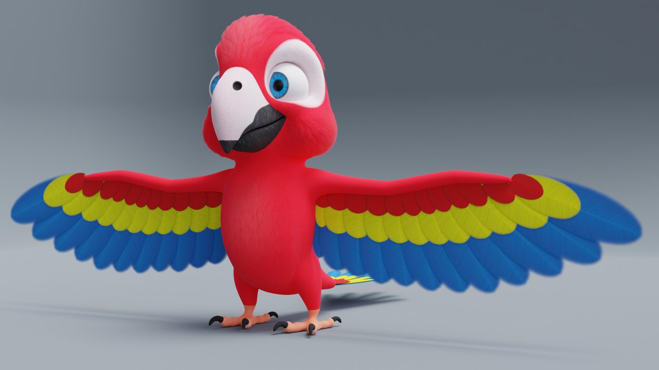 آموزش مدلسازی طوطی سه‌بعدی در Blender