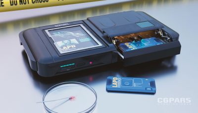 مدلسازی کانسپت کنسول بازی علمی تخیلی 