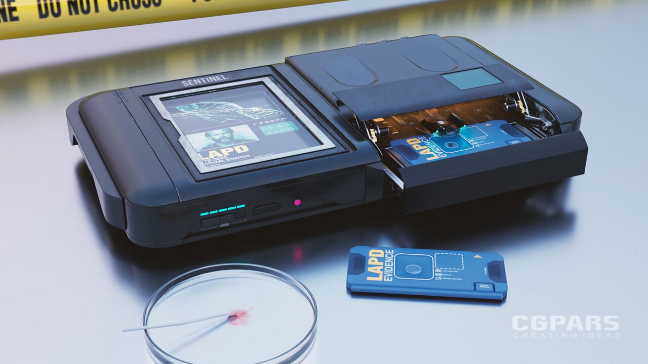 مدلسازی کانسپت کنسول بازی علمی تخیلی 