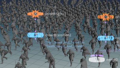 ساخت انیمیشن صحنه‌های جمعیتی در هودینی 